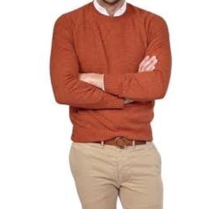 Trumaker Orange Speckled Crewneck Sweater